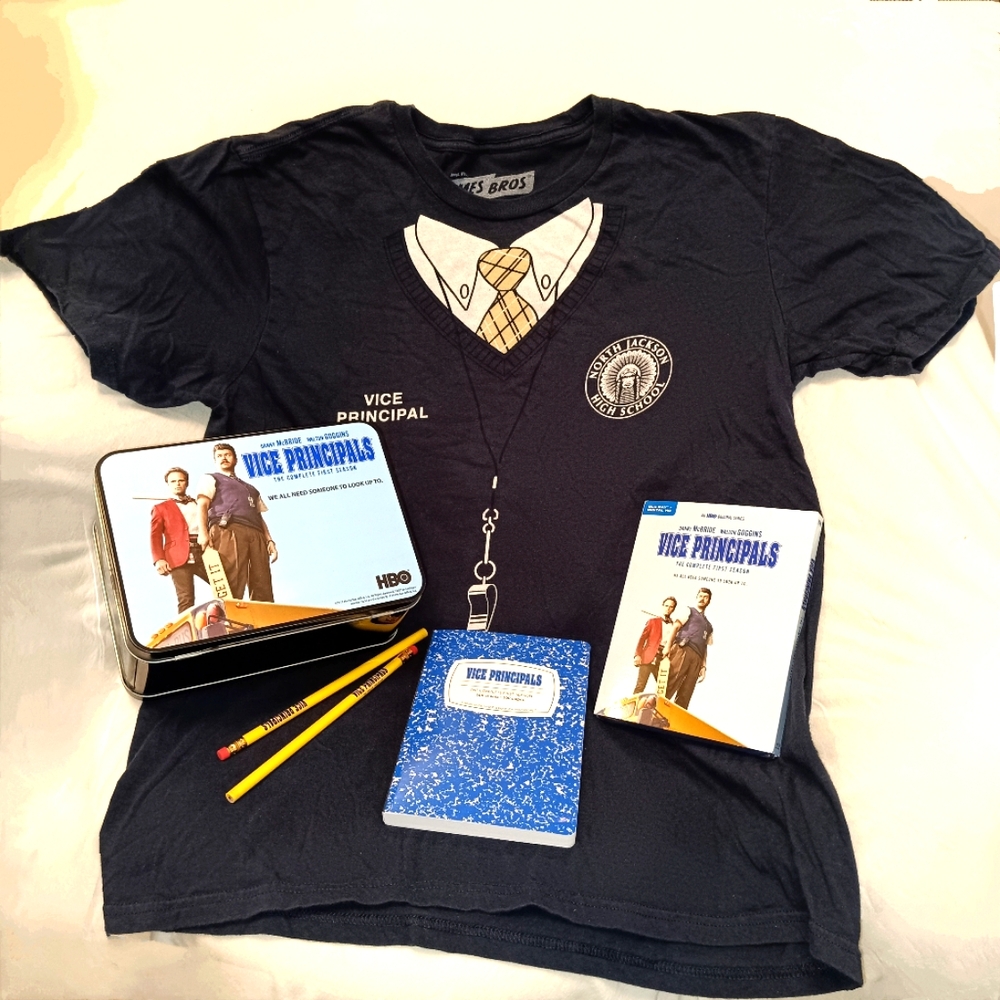 RARE HBO's Vice Principals Collectible Lunchbox Complete Season 1 DVD + GOODIES!